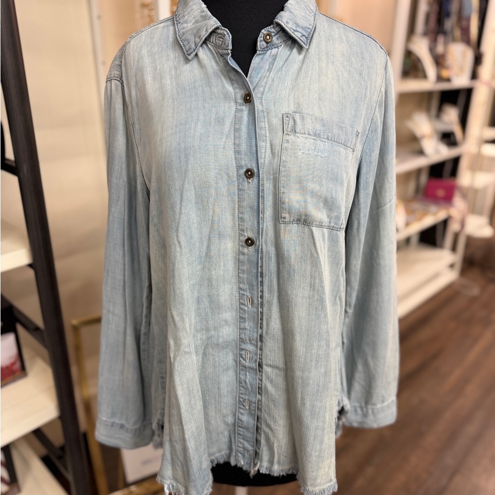 Denim Button Down Shirt